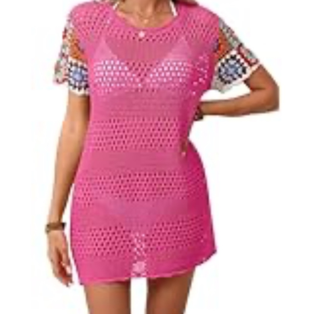 💕Crochet Colorful Blouse Women's 302 - Picture 3 of 8
